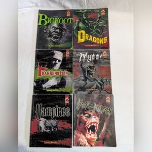 6 Monster Chronicles Books Set Bigfoot, Dragons, Vampires Paperback Krensky
